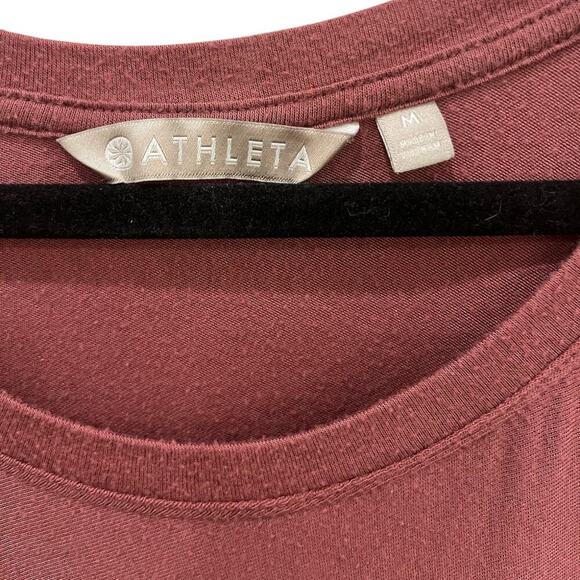 Athleta Berry Long Sleeve Top Size Medium - Picture 3 of 4